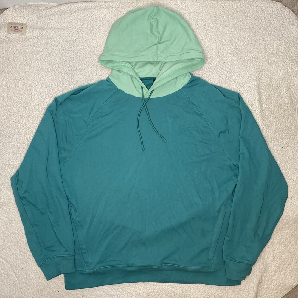 Fabletics Teal Hoodie: Size Extra Large